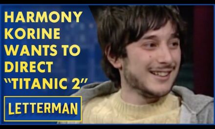 Harmony Korine Makes Jaw-Dropping Announcement on David Letterman Show